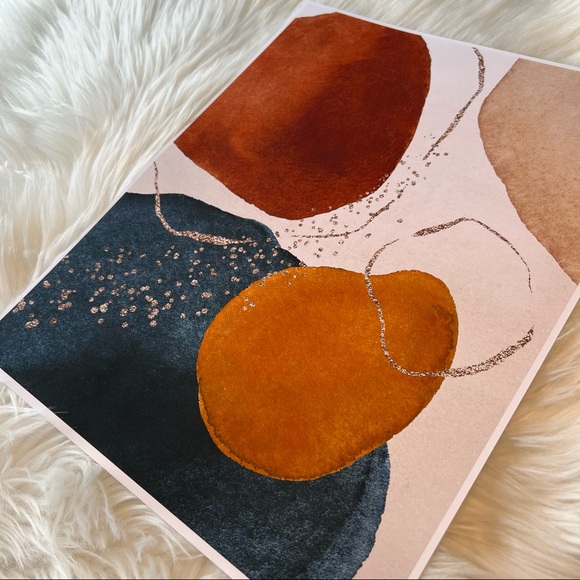 Modern Abstract Shape Wall Art Poster Print UNFRAMED. - Picture 11 of 14